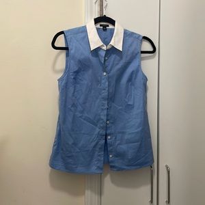 Ann Taylor sleeveless button down